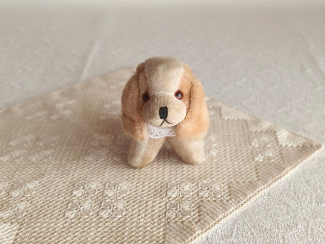 * vintage dog ❀ * 淡いツートーンの可愛い ワンちゃん