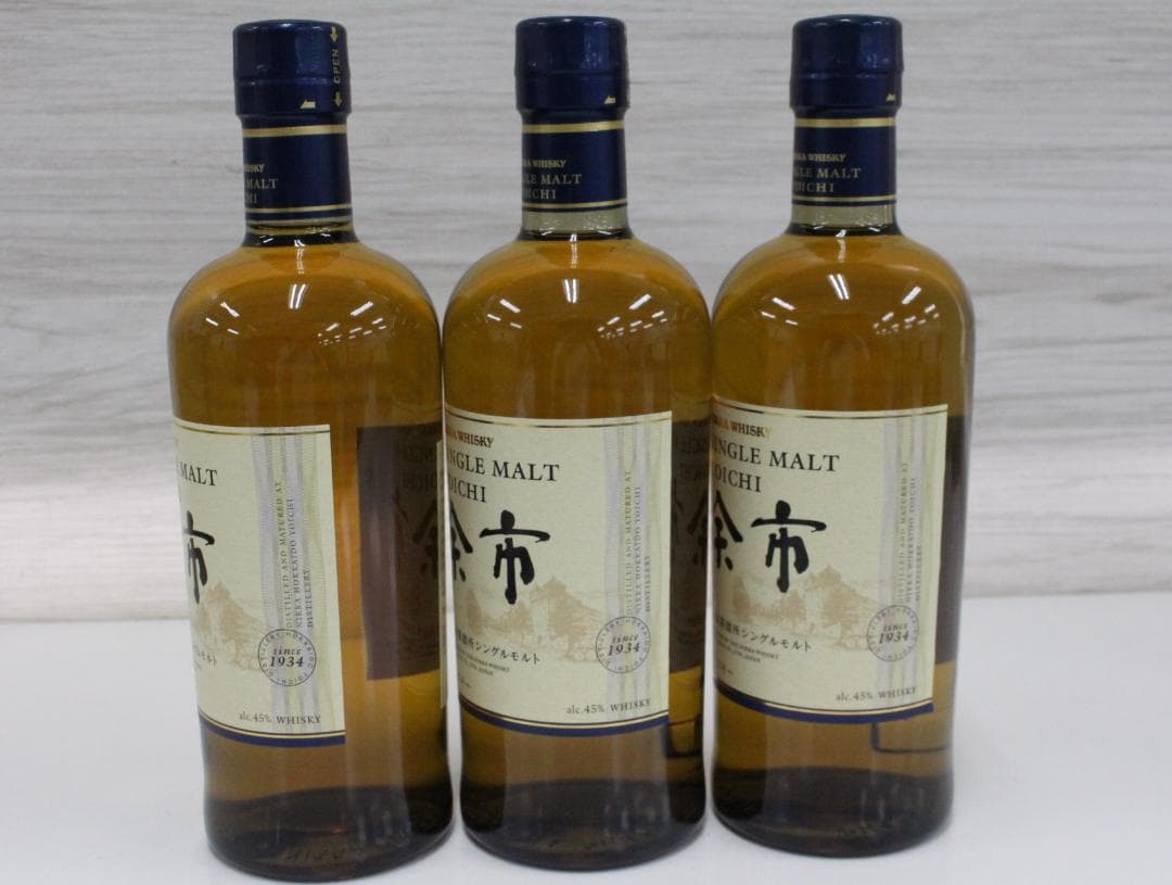 ▲未開栓 3本セット シングルモルト余市 700ml45％ ニッカウヰスキー