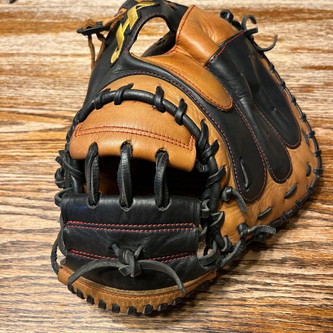 【美品】ハタケヤマ キャッチャーミットTH-BS22 軟式 捕手