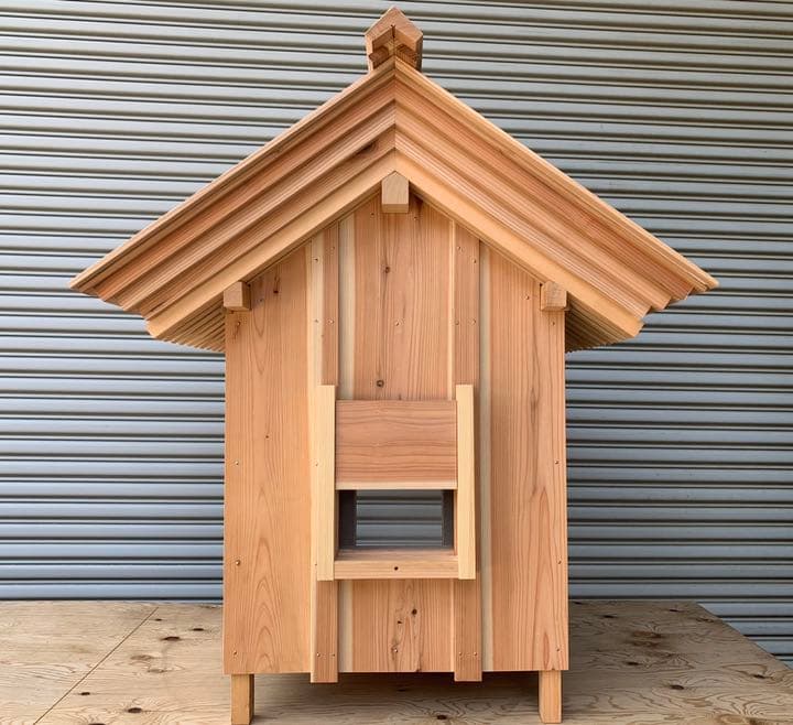 【価格相談可】一点物　オリジナル木製犬小屋　木造家屋　和風　屋外屋内室内 ペット