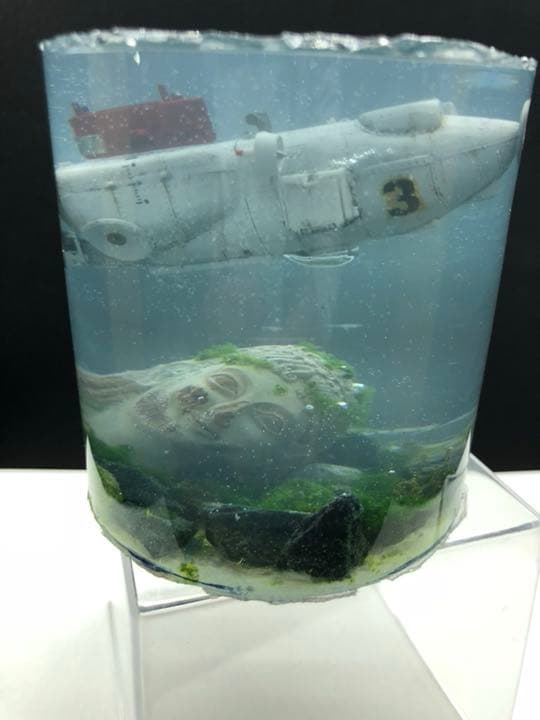 遺跡を見つけた潜水探査船 ジオラマ