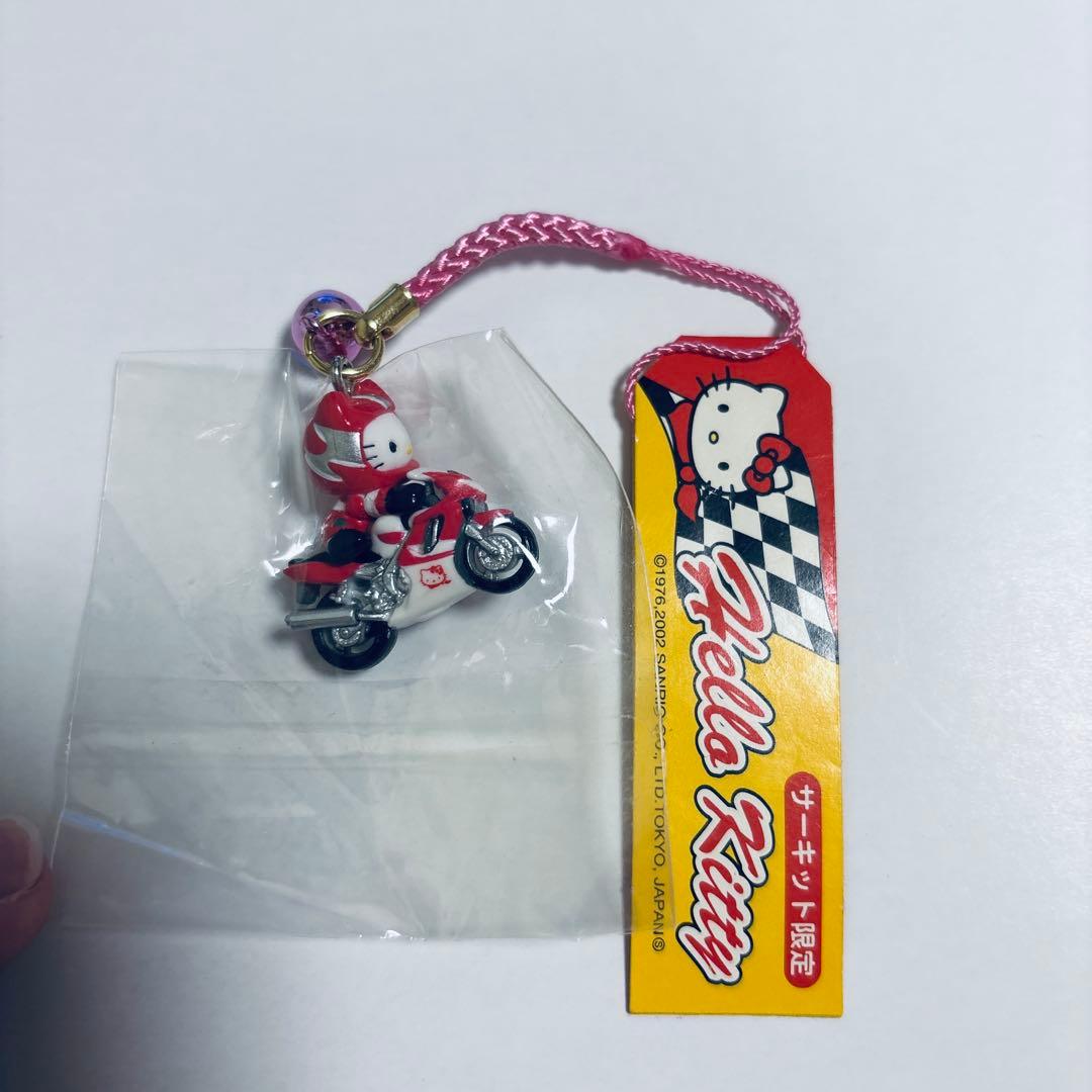 ハローキティ　根付　サーキット限定　バイク　赤　サンリオ