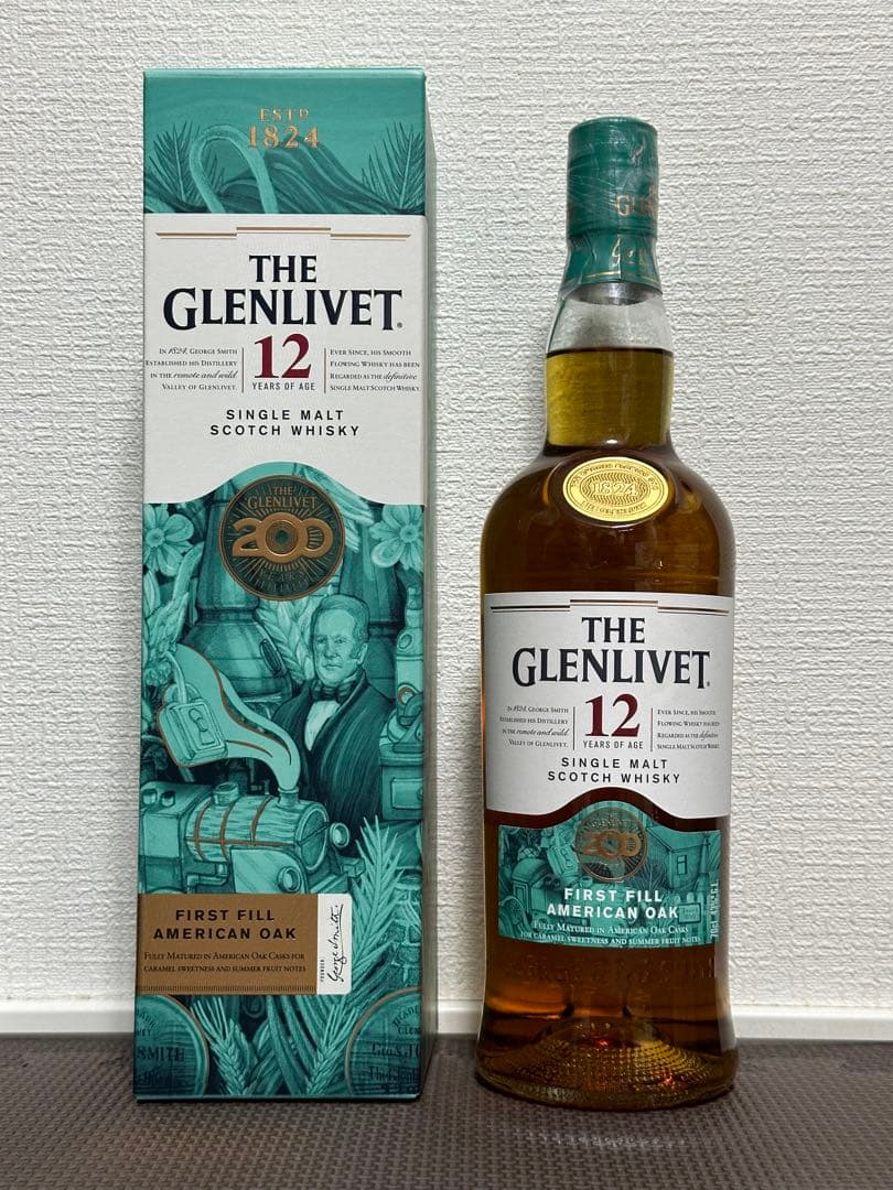希少 数量限定品 ザ・グレンリベット 12年 200周年記念 限定ボトル