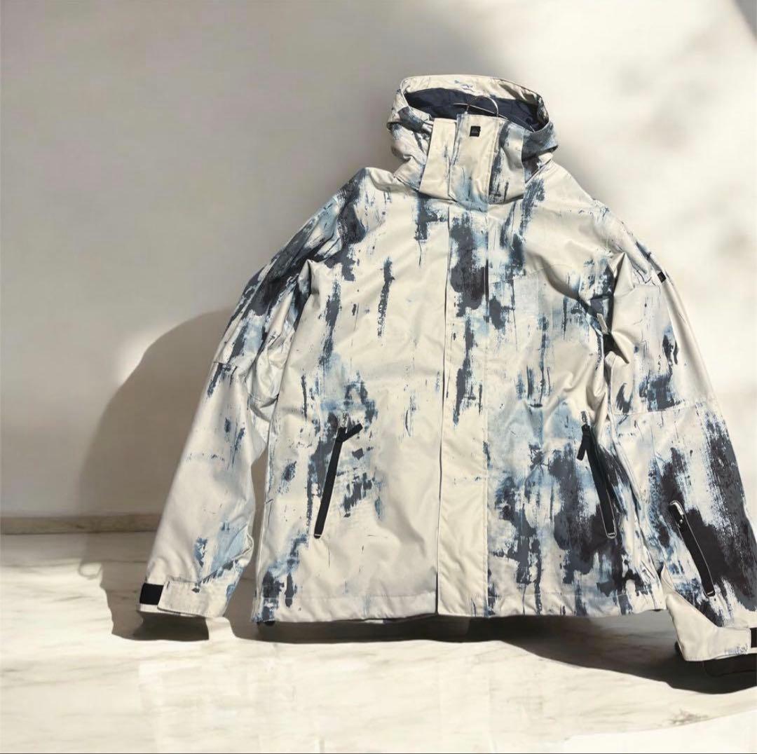 【未使用】クイックシルバー スノーボードウェア ジャケット 総柄