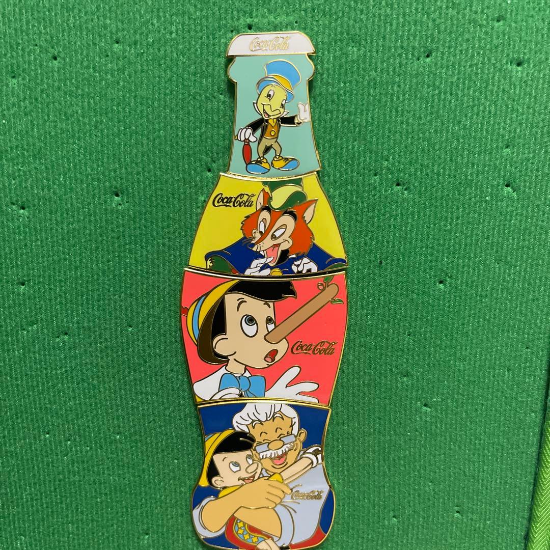 コカ・コーラ ピノキオ ボトル型　ピンズ4個セット LE100