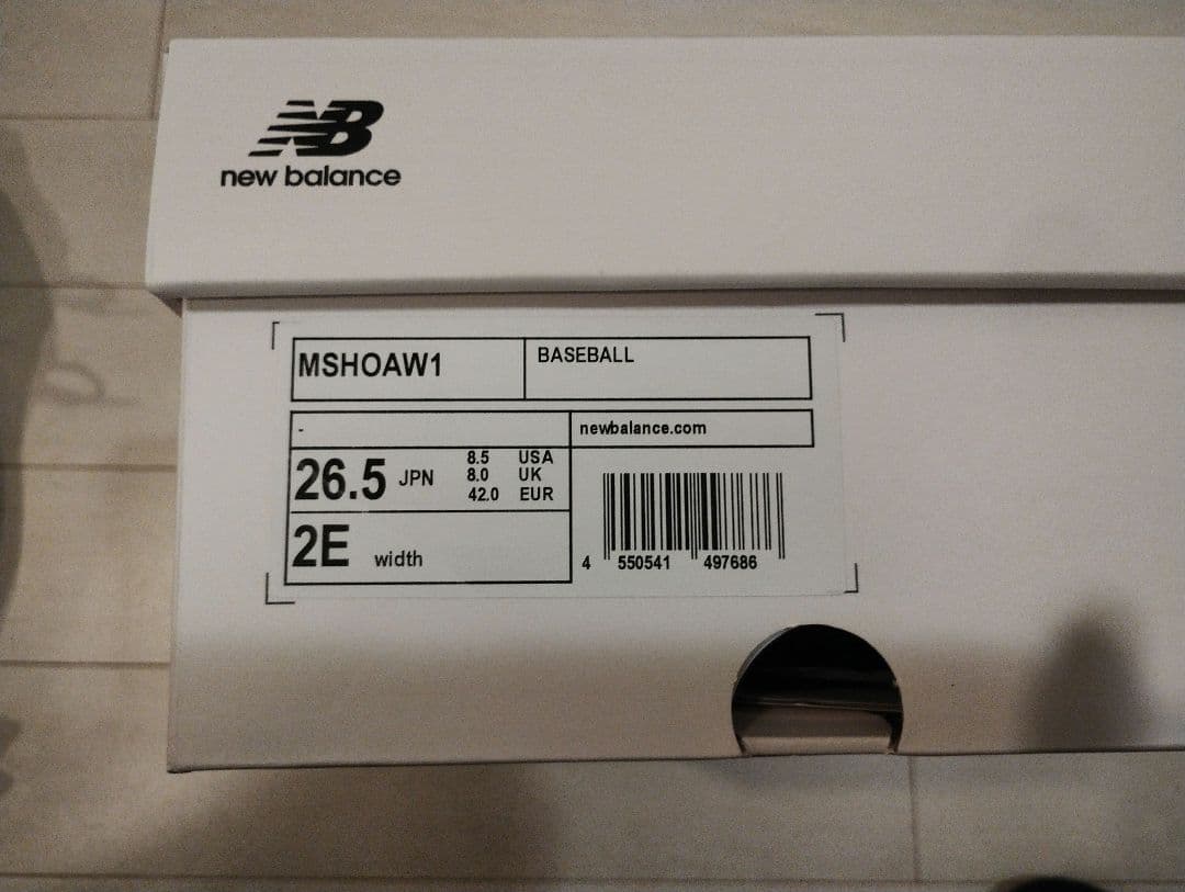 Ohtani v1 l ホワイト/ブラック 26.5大谷モデル