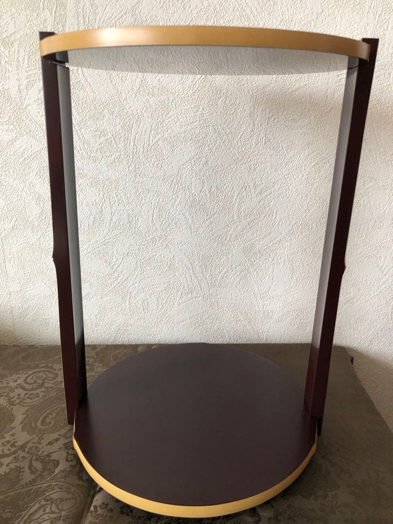 白竹　丸卓　台子　而妙斎好　田原一斎作　組み立て式　茶道具