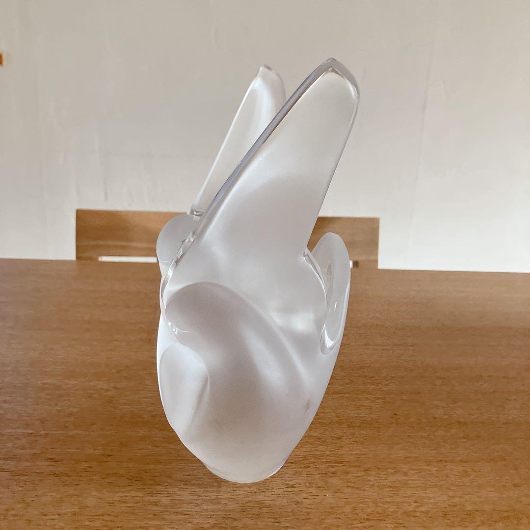 ラリック　花瓶　フラーベース　ハト　鳥　箱付き　シルヴィー　フロステッド