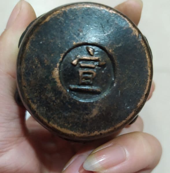 古玩古品模古銅器宣字香炉純銅復古黄銅小置物