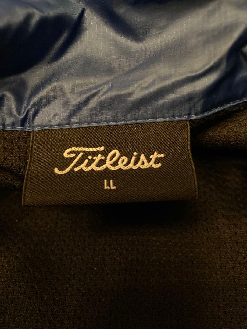 Titleist ゴルフナイロンジャケット LL ネイビー/ブラック