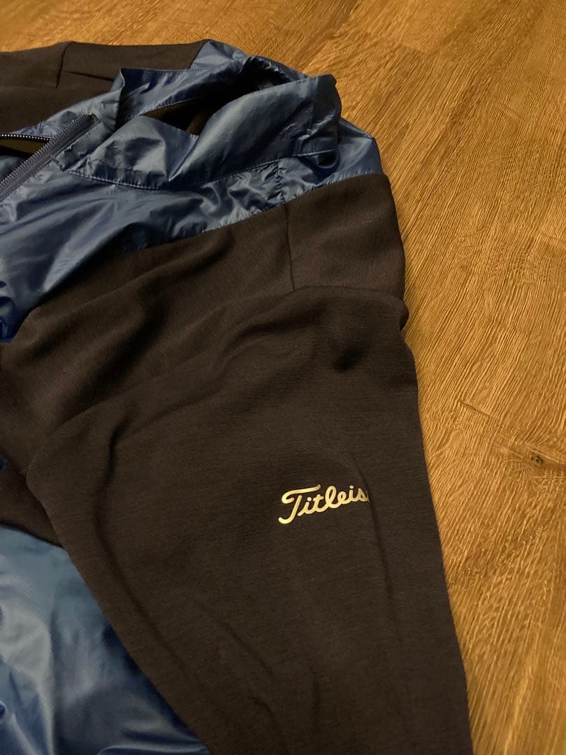 Titleist ゴルフナイロンジャケット LL ネイビー/ブラック