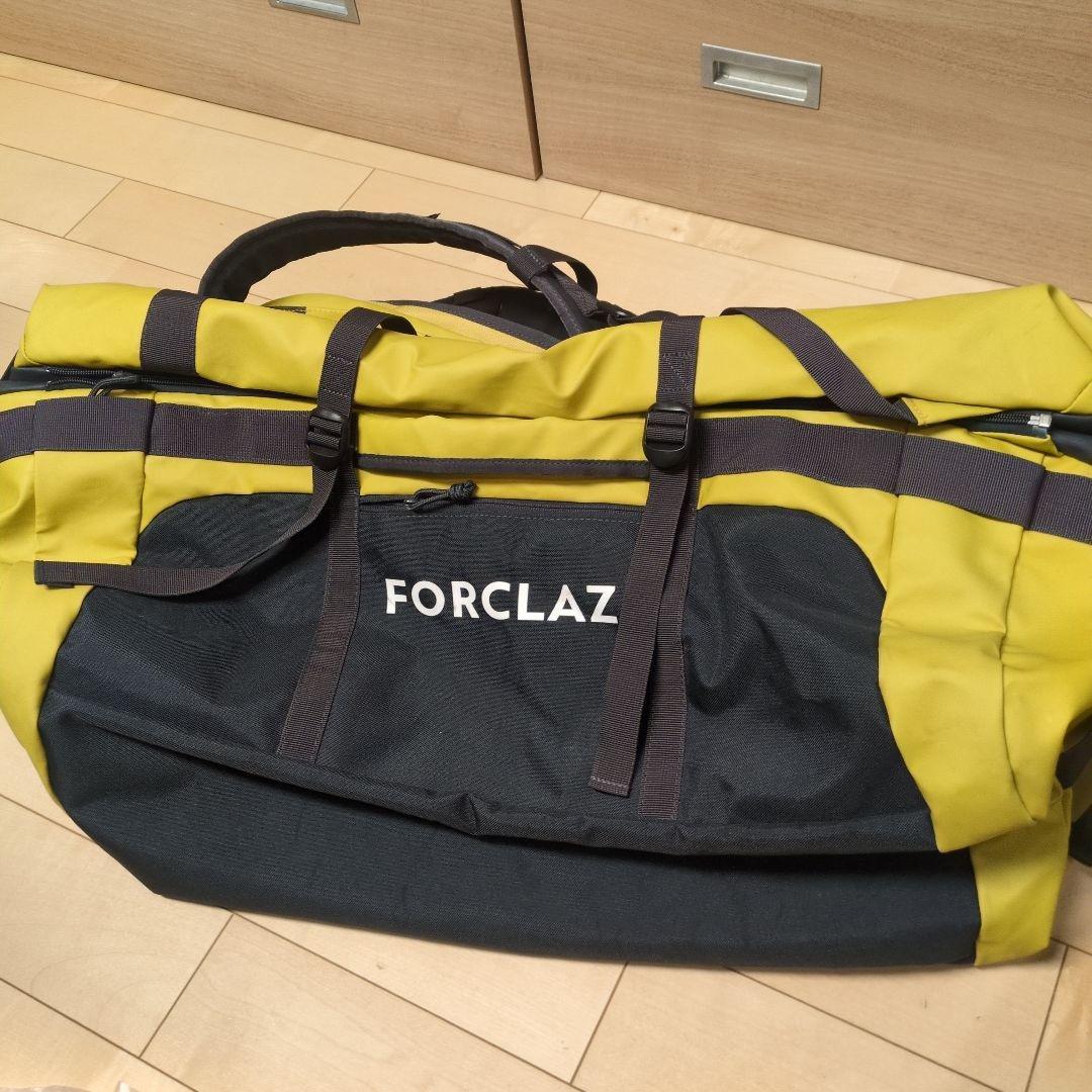 デカトロン FORCLAZ リュック ダッフルバッグ 80L-120L イエロー