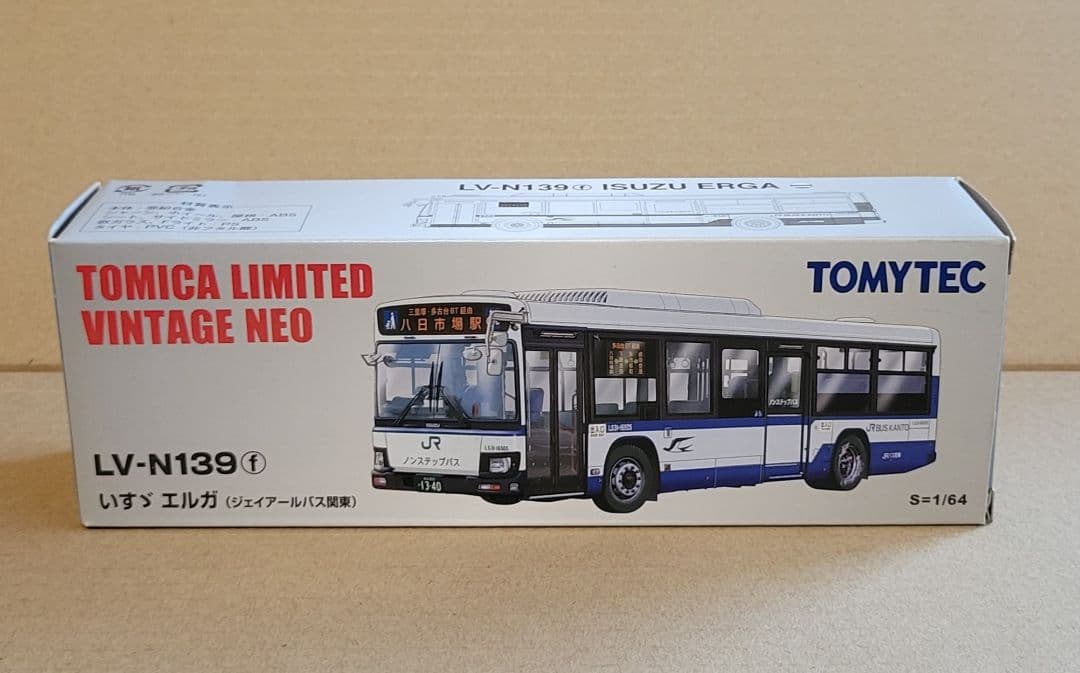 1/64 lv-n139f トミカリミテッドヴィンテージ エルガ JRバス関東