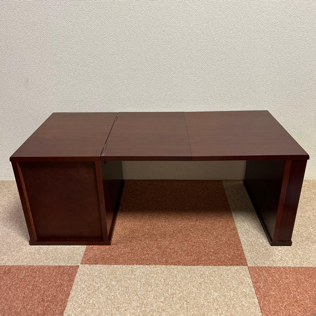 文机 折りたたみ式 三段引き出し アンティーク