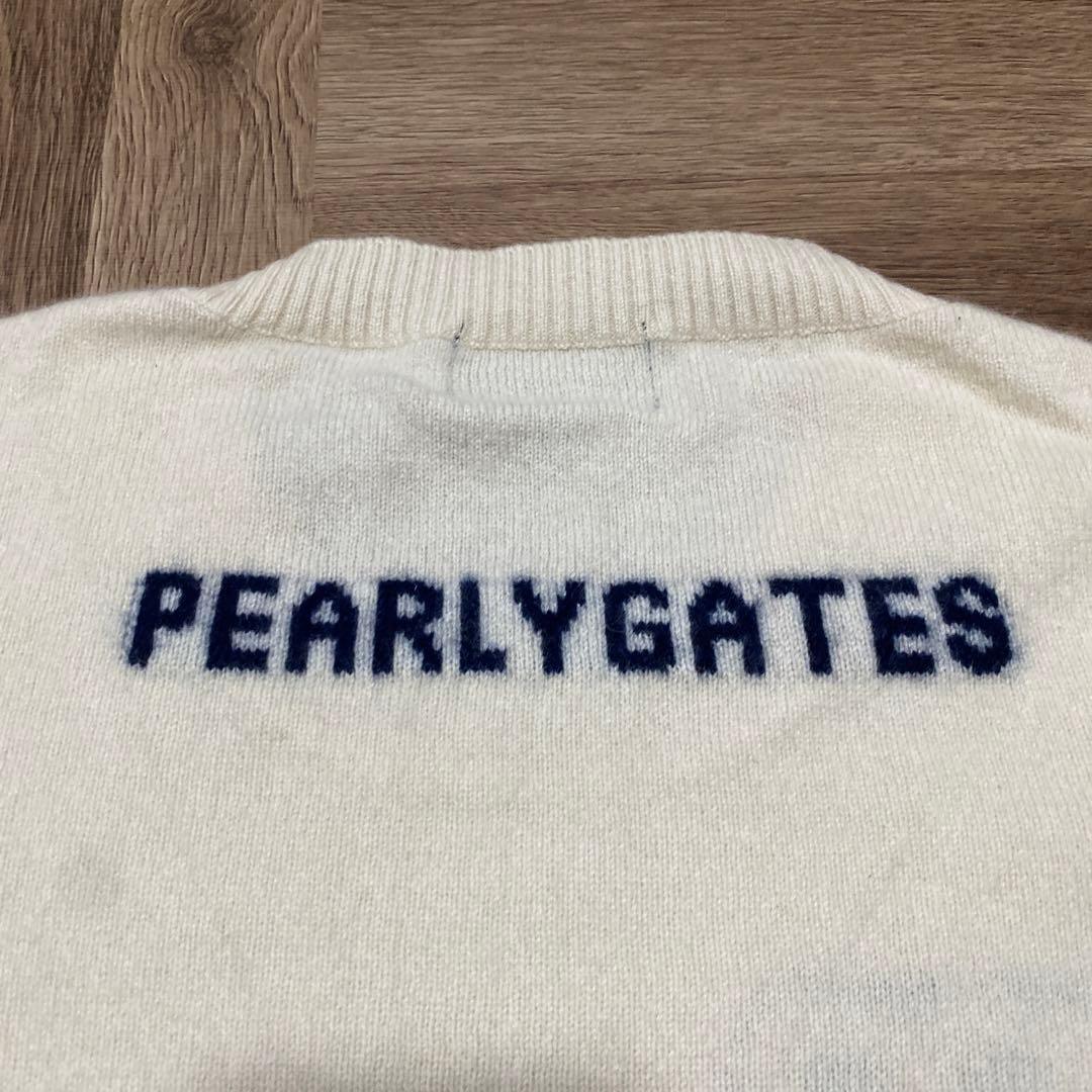 パーリーゲイツ♡ニット♡カシミア♡ホワイト♡ネイビー♡M