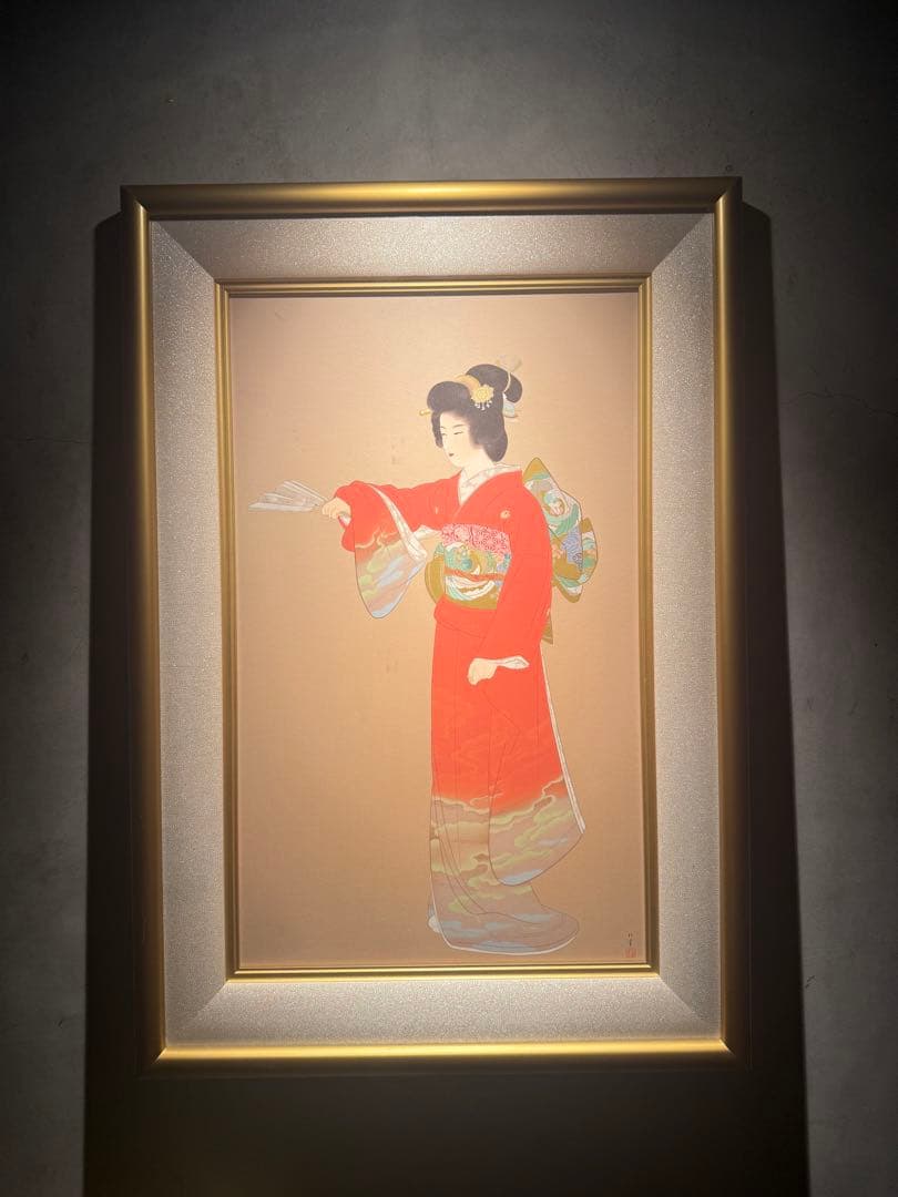 上村松園【序の舞】シルクスクリーン　限定300