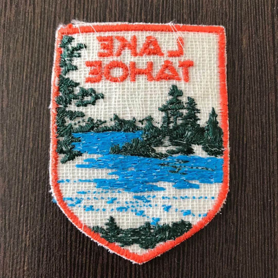ヴィンテージ 刺繍 ワッペン 1970 1980 カリフォルニア州レイクタホ D