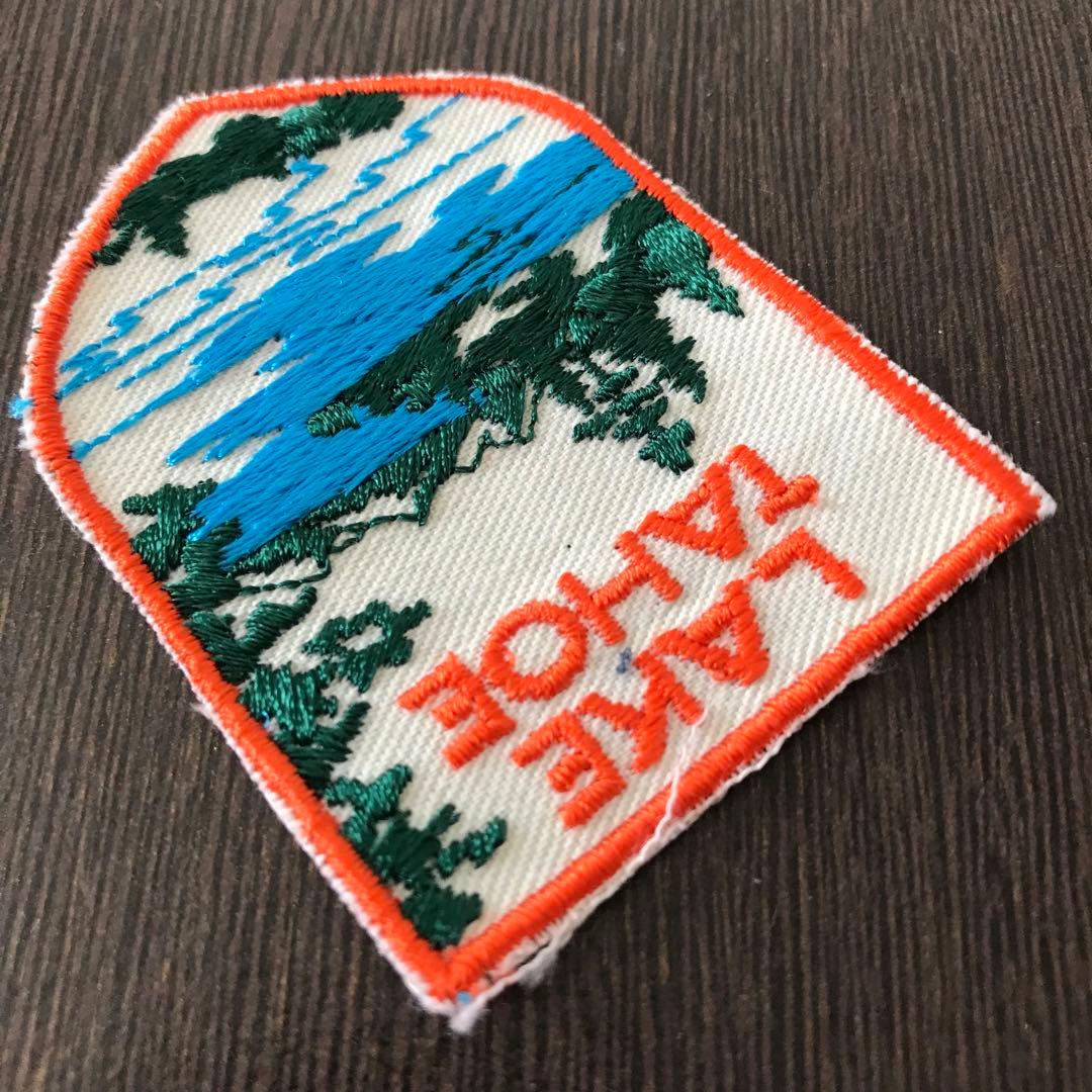 ヴィンテージ 刺繍 ワッペン 1970 1980 カリフォルニア州レイクタホ D