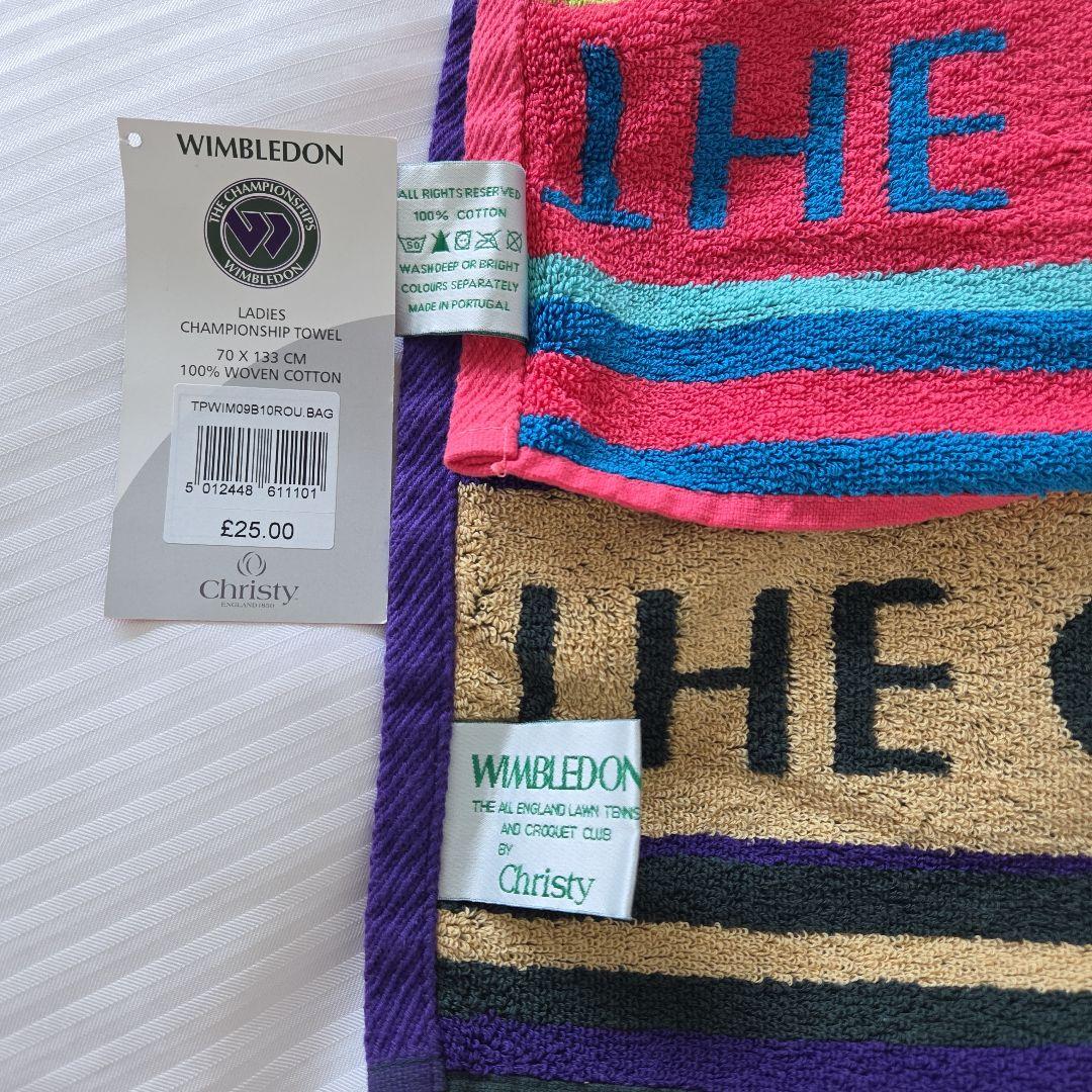 ✨Wimbledon 2009 記念バスタオル MENS LADIES 新品2枚
