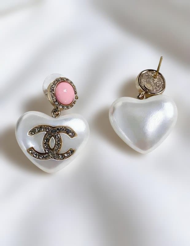 ☆シャネル ハート ピアス ピンク☆