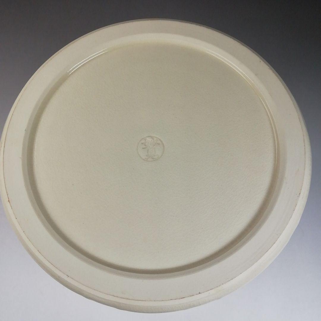 Ｔ９８５　水指　『青竹絵』『妙見窯 造』　共箱　茶道具