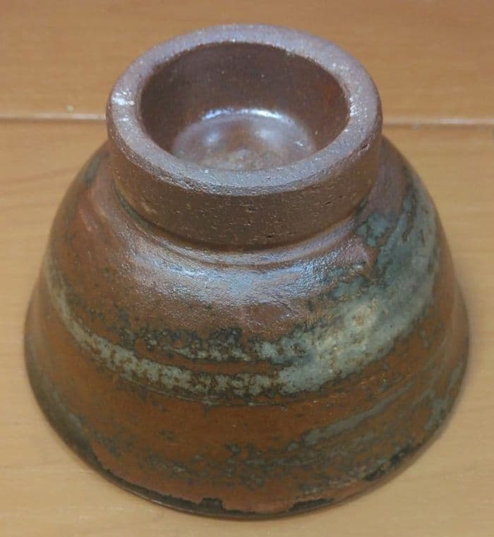 人間国宝 金城次郎 海老酒盃 栞 共箱 美品 やちむん 壺屋焼 壷屋焼 紐付箱