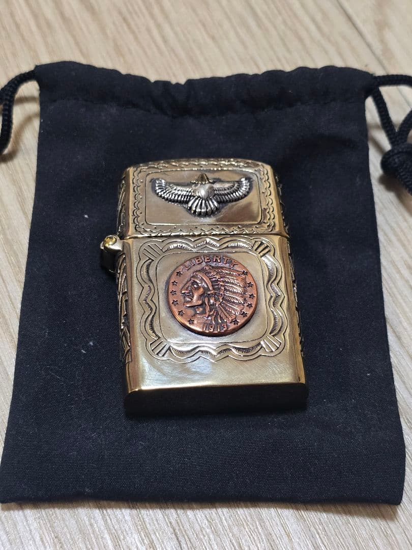 インディアンヘッド装飾ライター