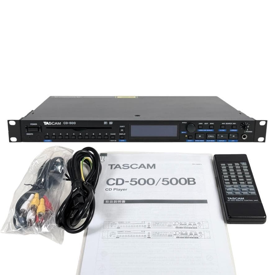 ◆優良美品◆ TASCAM CDプレーヤー 業務用1U CD-500