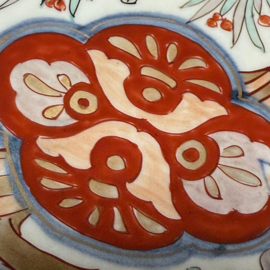 古伊万里　色絵鯉文様大皿　一尺五寸　45cm以上　圧倒的存在感！　送料込み