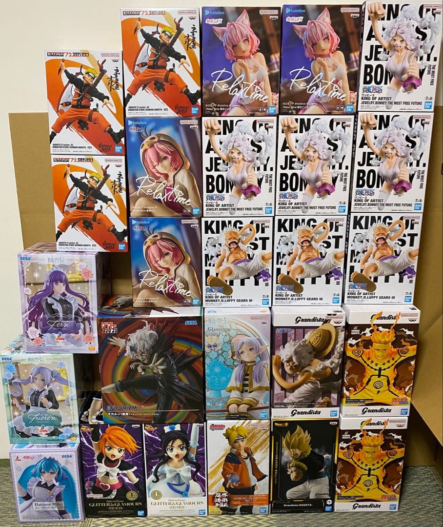 プライズフィギュアまとめ売り　ワンピース　美少女　ナルト　フリーレン　初音ミク