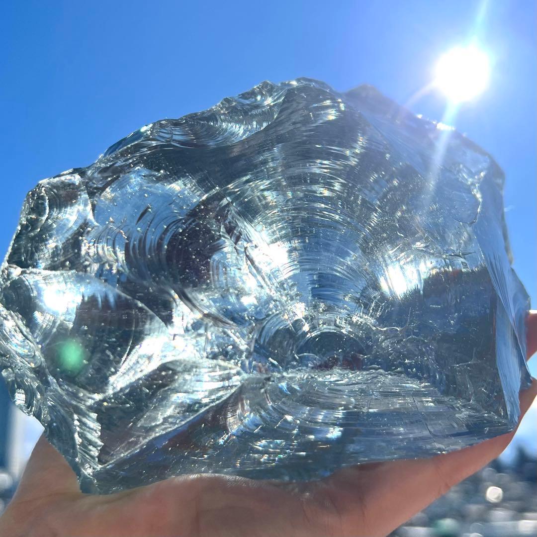 売約済み✨美特大✨純正シエラネバダ産初期 アンダラクリスタル ✨アヴァロンブルー