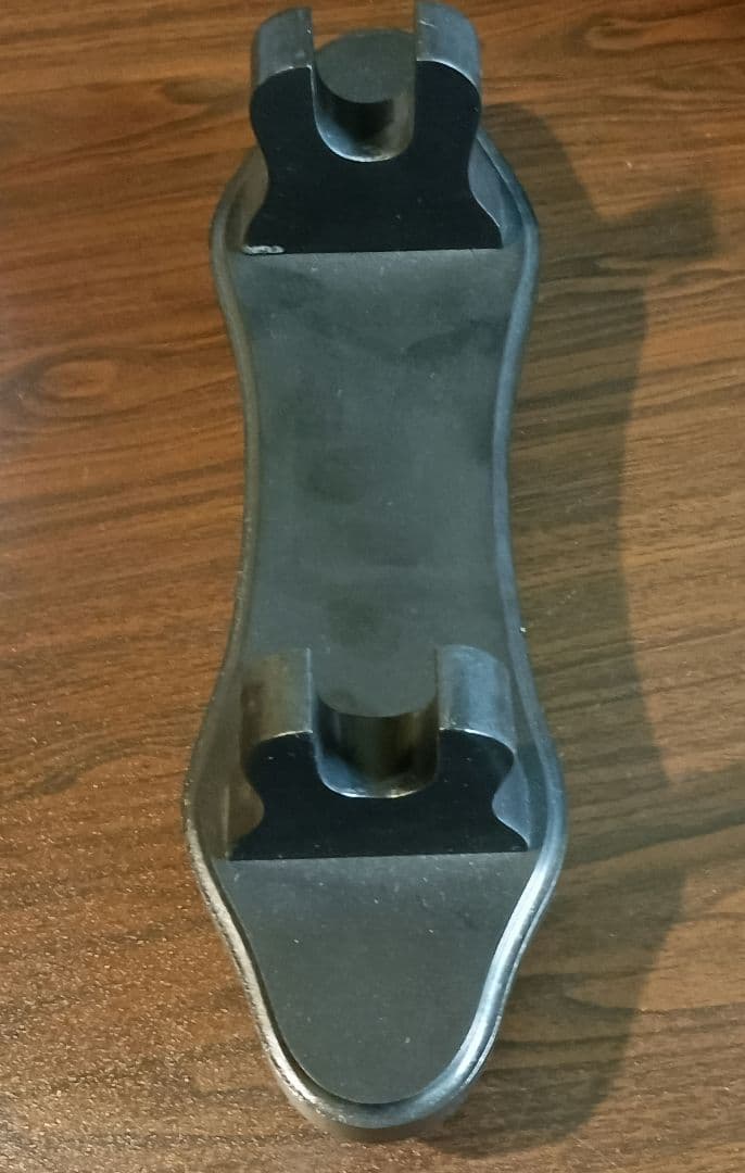 時代物 年代物 古銅 十手 兜割 鉢割 45,5cm 台座付き 甲冑 武具 鎧兜