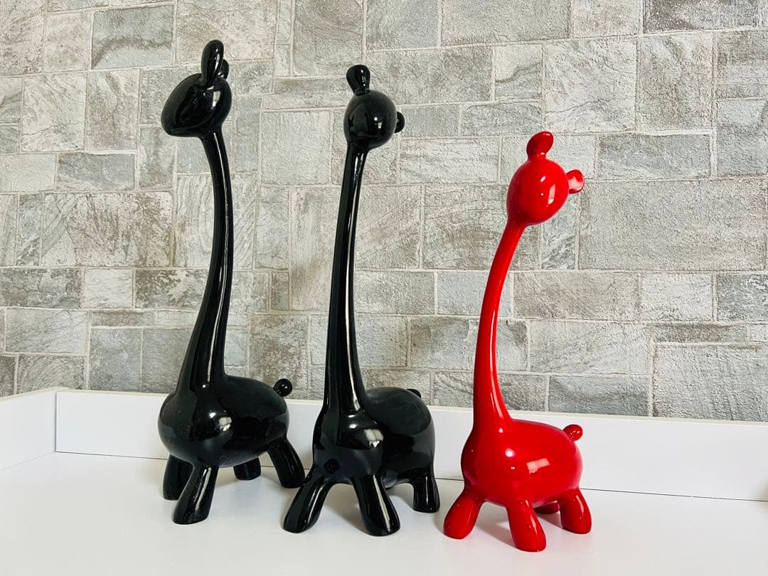 キリン　飾り　インテリア　3個セット