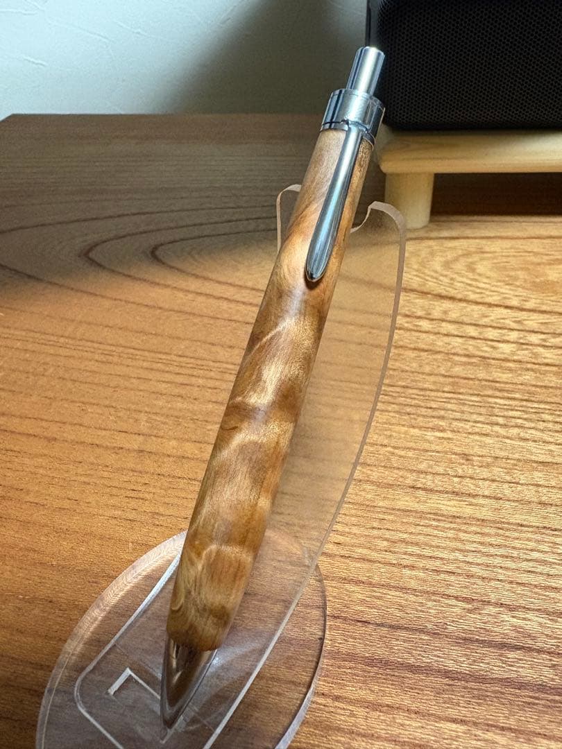 522極上　屋久杉　金蘭杢　木軸シャーペン　ボールペン