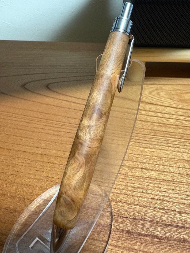 522極上　屋久杉　金蘭杢　木軸シャーペン　ボールペン