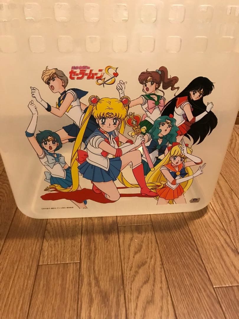 超激レア品❣️希少品セーラームーン1990年代洗濯カゴおもちゃ箱大きめ