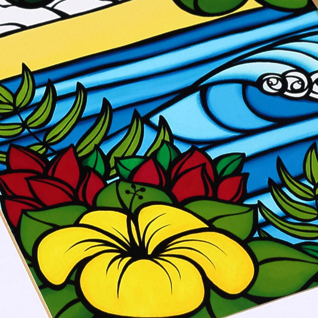 ヘザー ブラウン 『 ハイビスカス ブリーズ 』 203mm × 254mm