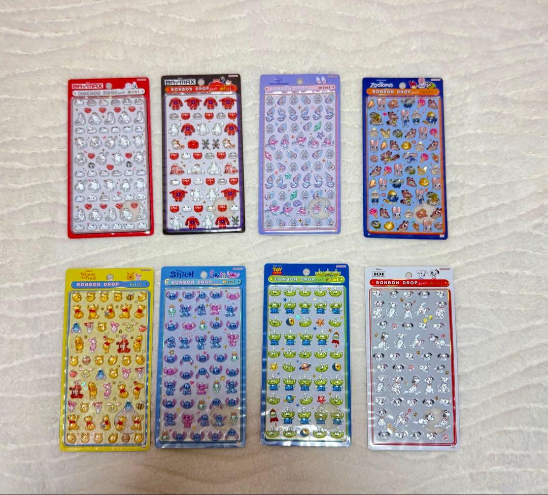 ボンボンドロップシールミニ ディズニー スヌーピー コンプリート正規品 12種