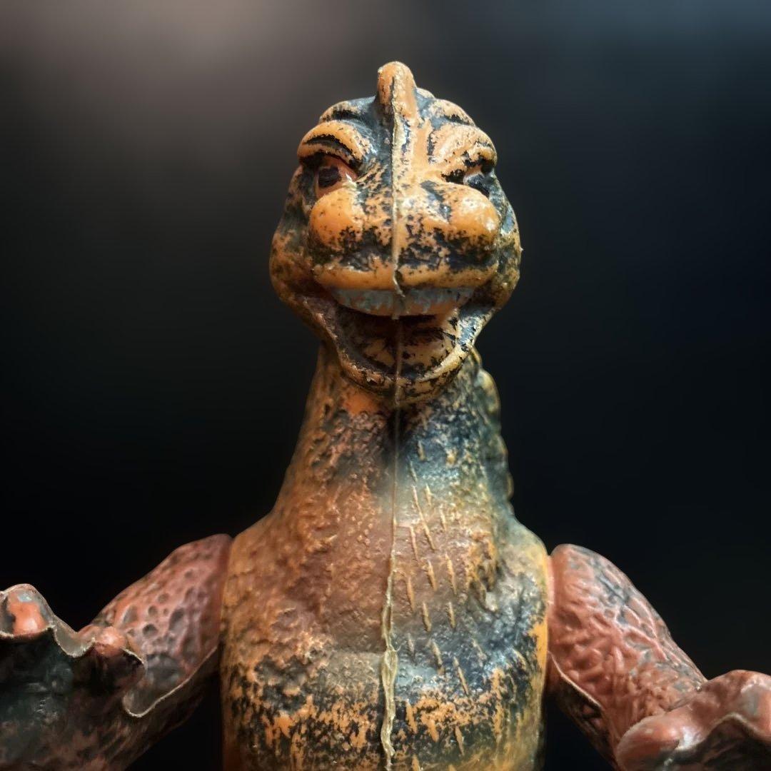 ゴジラ ソフビ パチ ポリ 当時物 ジャイアントゴジラ ブルマァク 昭和レトロ