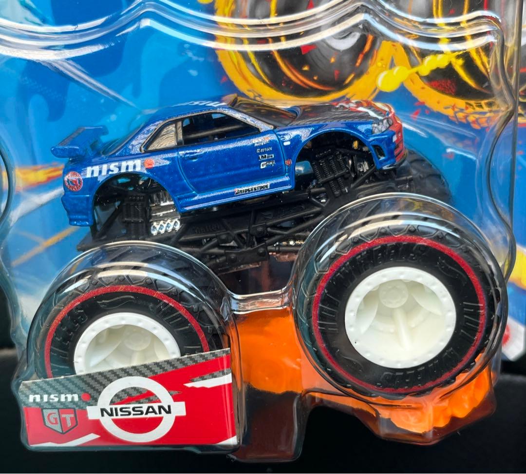 ホットウィール モンスタートラック スカイライン R34 GT-R NISMO