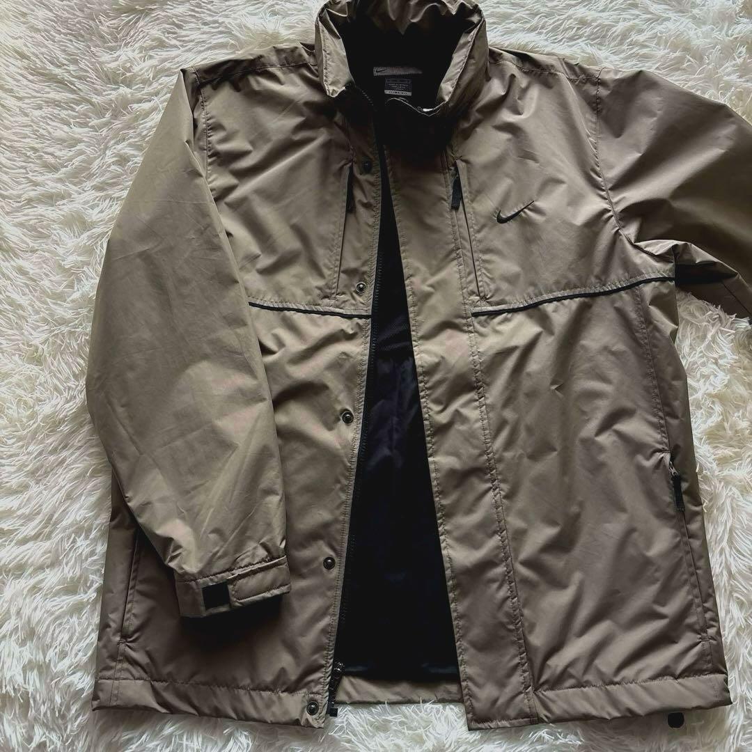 古着　ナイキ ウインドブレーカー セットアップ カーキ×黒　CLIMA-FIT