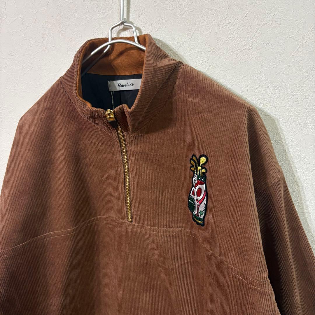 【RUSSELUNO】新品コーデュロイアノラックブルゾン　ゴルフ　メンズＸＬ