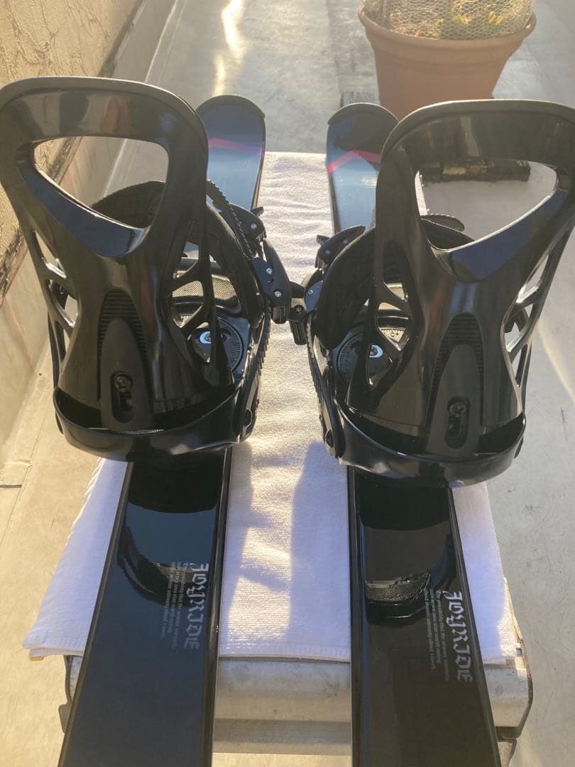 【美品】ショートスキー(ファン) スノーボードブーツ用　JOYRIDE 黒