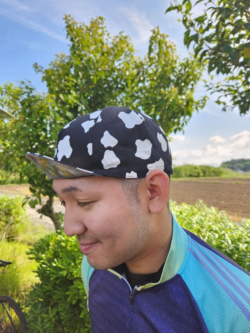 ★サイクルキャップ★【No.90】千鳥格子(USコットン)