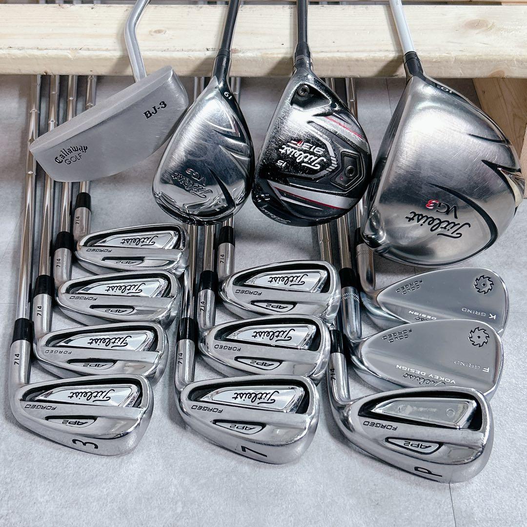 V459 タイトリスト メンズ ゴルフ クラブ セット 15点 豪華 かっこいい