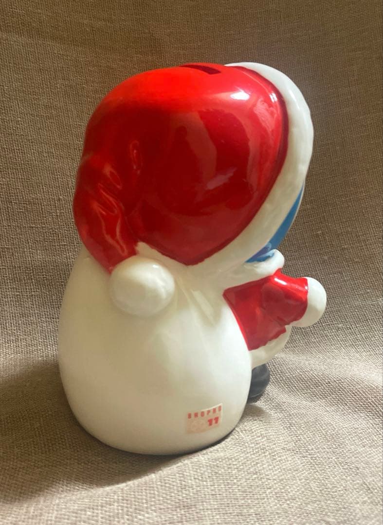 レア　レトロ　ドラえもん　サンタクロース　貯金箱　陶器製　昭和　当時物