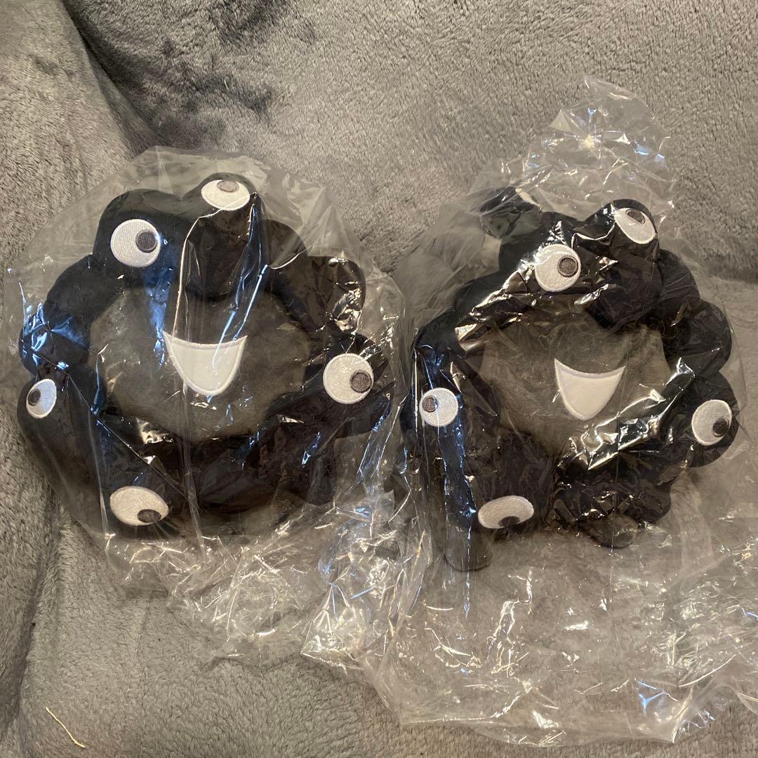 黒ミャクミャクお手玉風ぬいぐるみ2セットLサイズ 這い型　万博EXPO2025