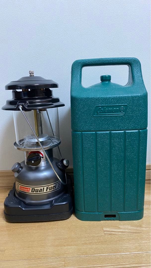 コールマン285ツーマントル　デュアルフューエル　ランタン　ケース付　並行輸入品