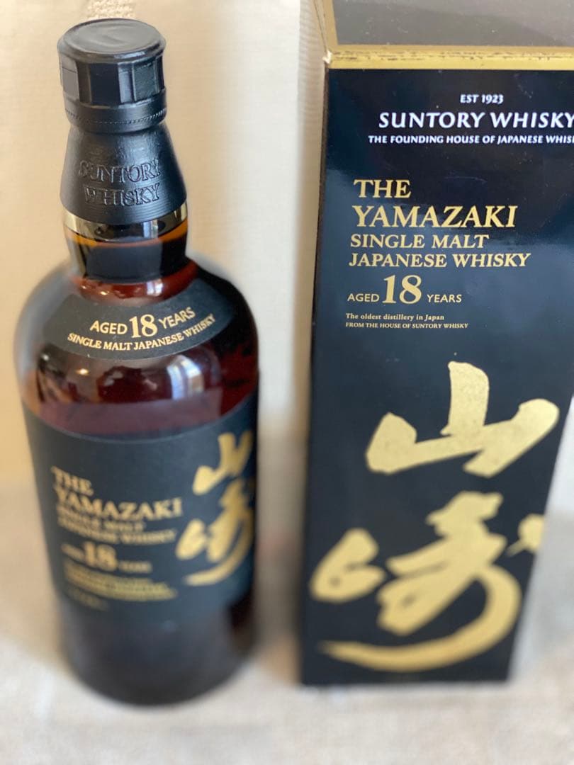 山崎 18年 シングルモルトウイスキー 箱入り 1本
