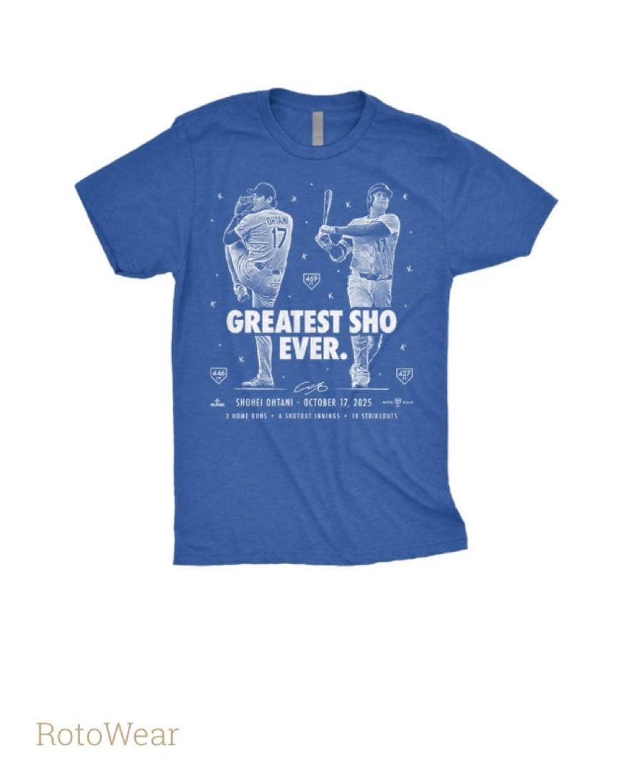 大谷翔平　GREATEST SHO Tシャツ XL 新品